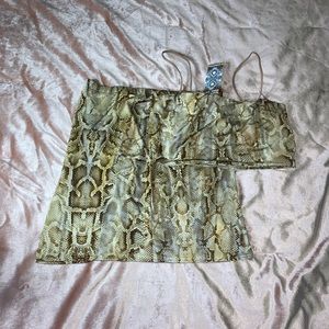 BooHoo Women’s 2pc Snakeskin Set Size 6